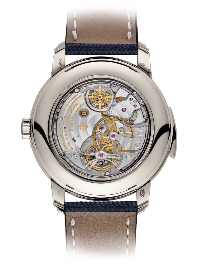 Minutenrepetition, Tourbillon, Ewiger Kalender mit retrogradem Datum.