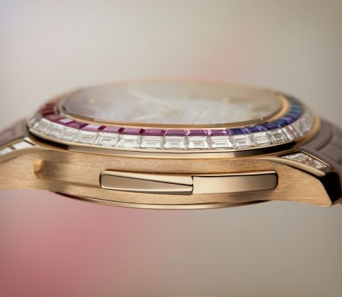 Minutenrepetition Aquanaut Luce „Rainbow“, Haute Joaillerie.