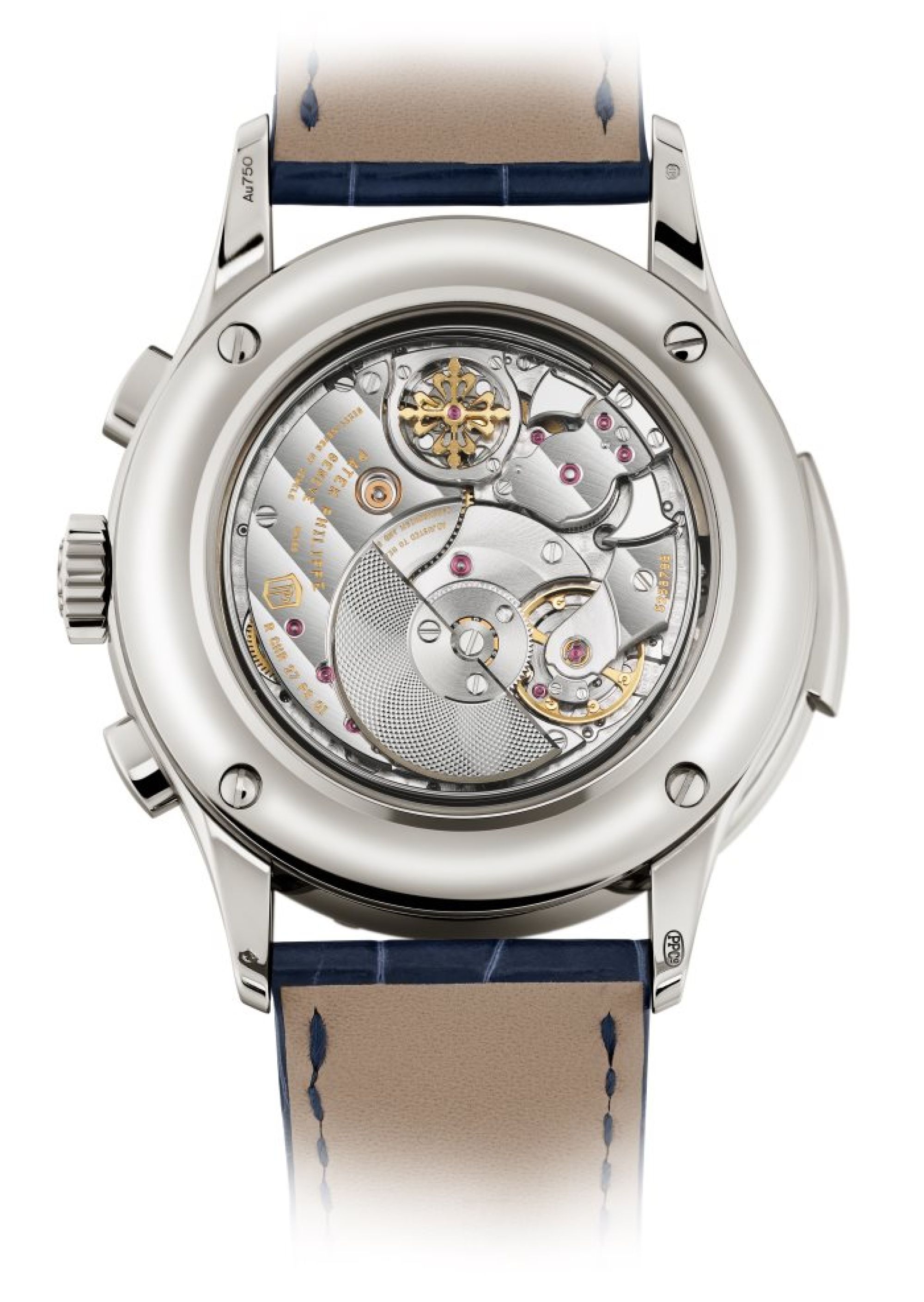Patek Philippe Minutenrepetition, Schleppzeiger-Chronograph, Augenblicklicher ewiger Kalender. Rückseite