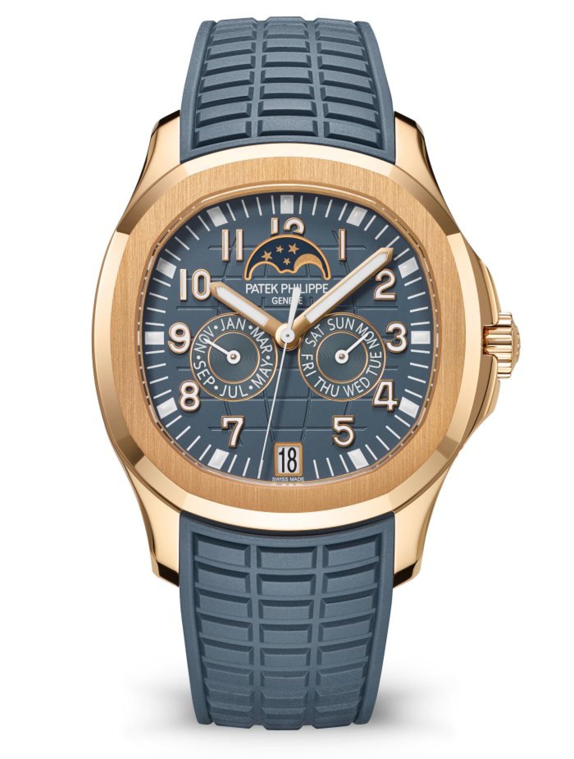 Patek Philippe Jahreskalender Aquanaut Luce. Face